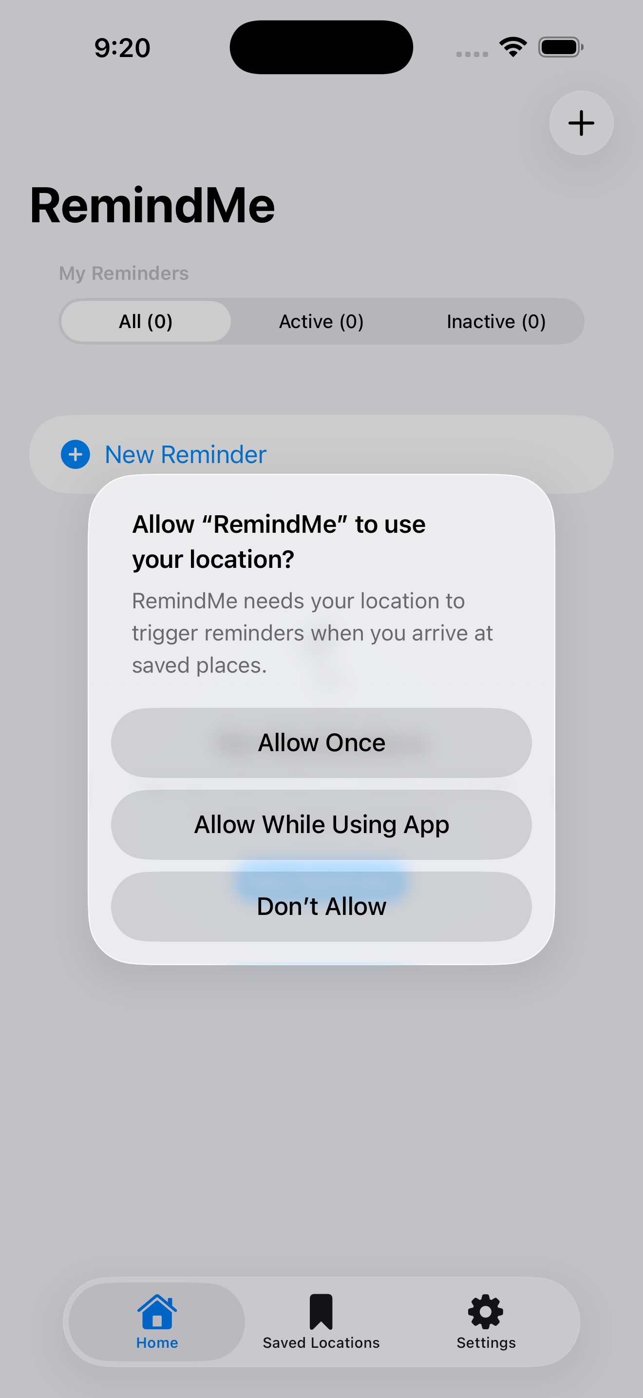 Location permission