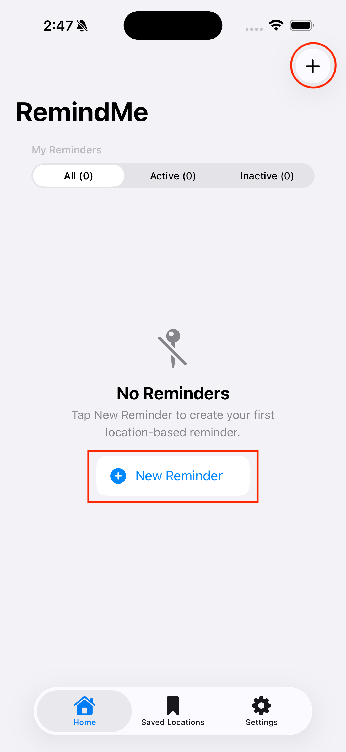 Add button