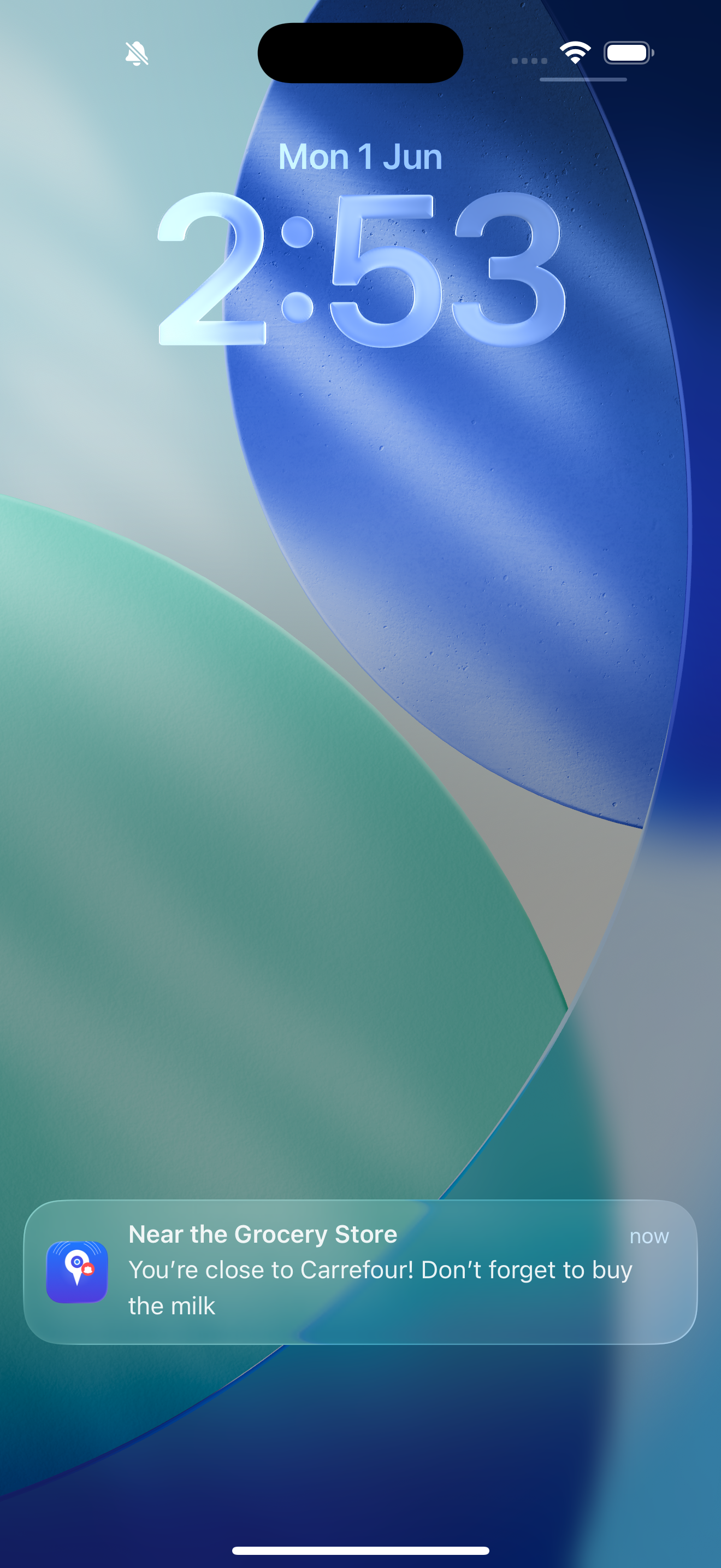 Notification banner