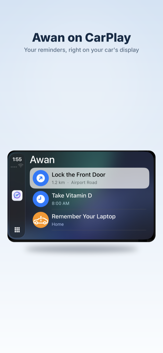 Awan on CarPlay